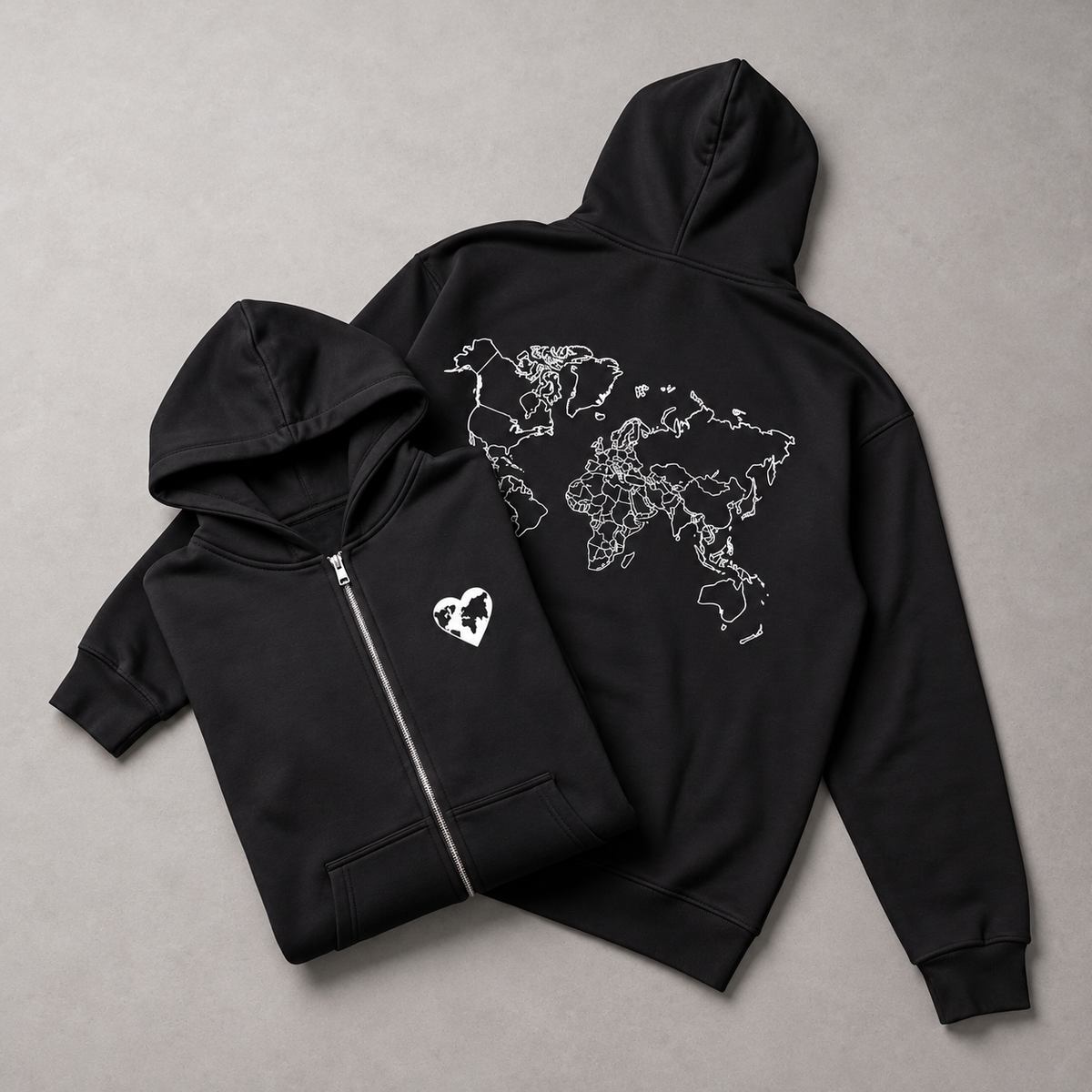 Color your World Zip-Hoodie + Textilmarker