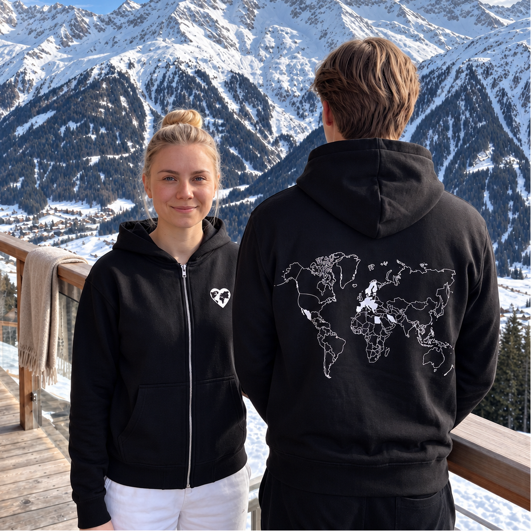 Color your World Zip-Hoodie + Textilmarker